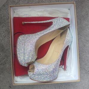 Christian Louboutin LADY PEEP STRASS 150MM AB